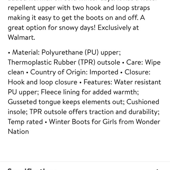 Snow boots size 1 - Picture 4 of 5